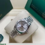 RLX Lady-Datejust 31mm 279174 Silver Diamond Dial Oyster Bracelet - Image 8