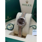 RLX Lady-Datejust 31mm 279381RBR Chocolate Diamond Dial Oyster Bracelet - Image 4
