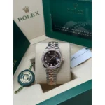 RLX Lady-Datejust 31mm 279381RBR Chocolate Diamond Dial Oyster Bracelet - Image 8