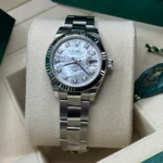 RLX Lady-Datejust 31mm 279174 Mother Of Pearl Diamond Dial Oyster Bracelet - Image 7
