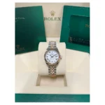 RLX Lady-Datejust 31mm 279171 White Roman Oyster Stainless Steel and Rose Gold - Image 9