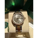 RLX Lady-Datejust 31mm 279383RBR Silver Roman Dial Yellow Rolesor Oyster Bracelet - Image 3