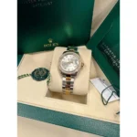 RLX Lady-Datejust 31mm 279383RBR Silver Roman Dial Yellow Rolesor Oyster Bracelet - Image 7