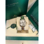 RLX Lady-Datejust 31mm 279383RBR Silver Roman Dial Yellow Rolesor Oyster Bracelet - Image 9