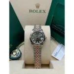 RLX Lady-Datejust 31mm 279171 Green Diamond Oyster Stainless Steel and Rose Gold - Image 3