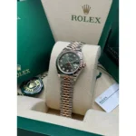 RLX Lady-Datejust 31mm 279171 Green Diamond Oyster Stainless Steel and Rose Gold - Image 5