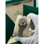 RLX Lady-Datejust 31mm 279171 Green Diamond Oyster Stainless Steel and Rose Gold - Image 7