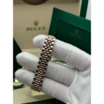 RLX Lady-Datejust 31mm 279171 Green Diamond Oyster Stainless Steel and Rose Gold - Image 8