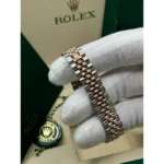 RLX Lady-Datejust 31mm 279171 Green Diamond Oyster Stainless Steel and Rose Gold - Image 9
