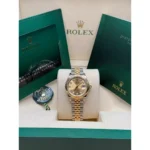 RLX Lady-Datejust 31mm 279173 Champagne Diamond Dial Oyster Bracelet - Image 3