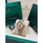 RLX Lady-Datejust 31mm 279173 Champagne Diamond Dial Oyster Bracelet - Image 5