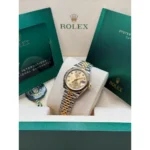 RLX Lady-Datejust 31mm 279173 Champagne Diamond Dial Oyster Bracelet - Image 6