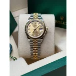 RLX Lady-Datejust 31mm 279173 Champagne Diamond Dial Oyster Bracelet - Image 9