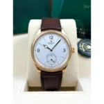 Rolex 1908 Yellow Gold White Dial Brown Alligator Strap - 52508-0006 - Image 2