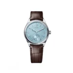 Rolex 1908 Platinum Ice Blue Dial Brown Alligator Strap - 52506-0002