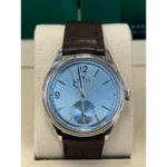 Rolex 1908 Platinum Ice Blue Dial Brown Alligator Strap - 52506-0002 - Image 2