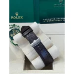 Rolex 1908 Platinum Ice Blue Dial Brown Alligator Strap - 52506-0002 - Image 6