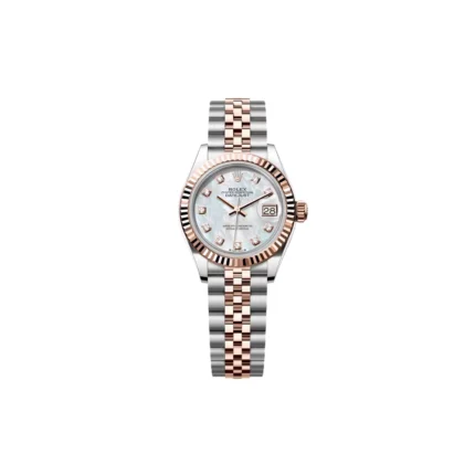 RLX Lady-Datejust 31mm 279171 White Mother Of Pearl Diamond Oyster Stainless Steel and Rose Gold