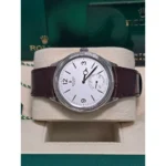 Rolex 1908 White Gold White Dial Brown Alligator Strap - 52509-0006 - Image 4