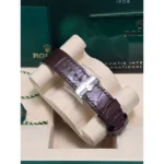 Rolex 1908 White Gold White Dial Brown Alligator Strap - 52509-0006 - Image 6