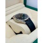 Rolex 1908 White Gold Black Dial Black Alligator Strap - 52509-0002 - Image 3