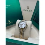 RLX Lady-Datejust 31mm 279173 Silver Diamond Dial Oyster Bracelet - Image 11