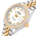 RLX Lady-Datejust 31mm 279383RBR White Roman Dial Yellow Rolesor Oyster Bracelet - Image 7