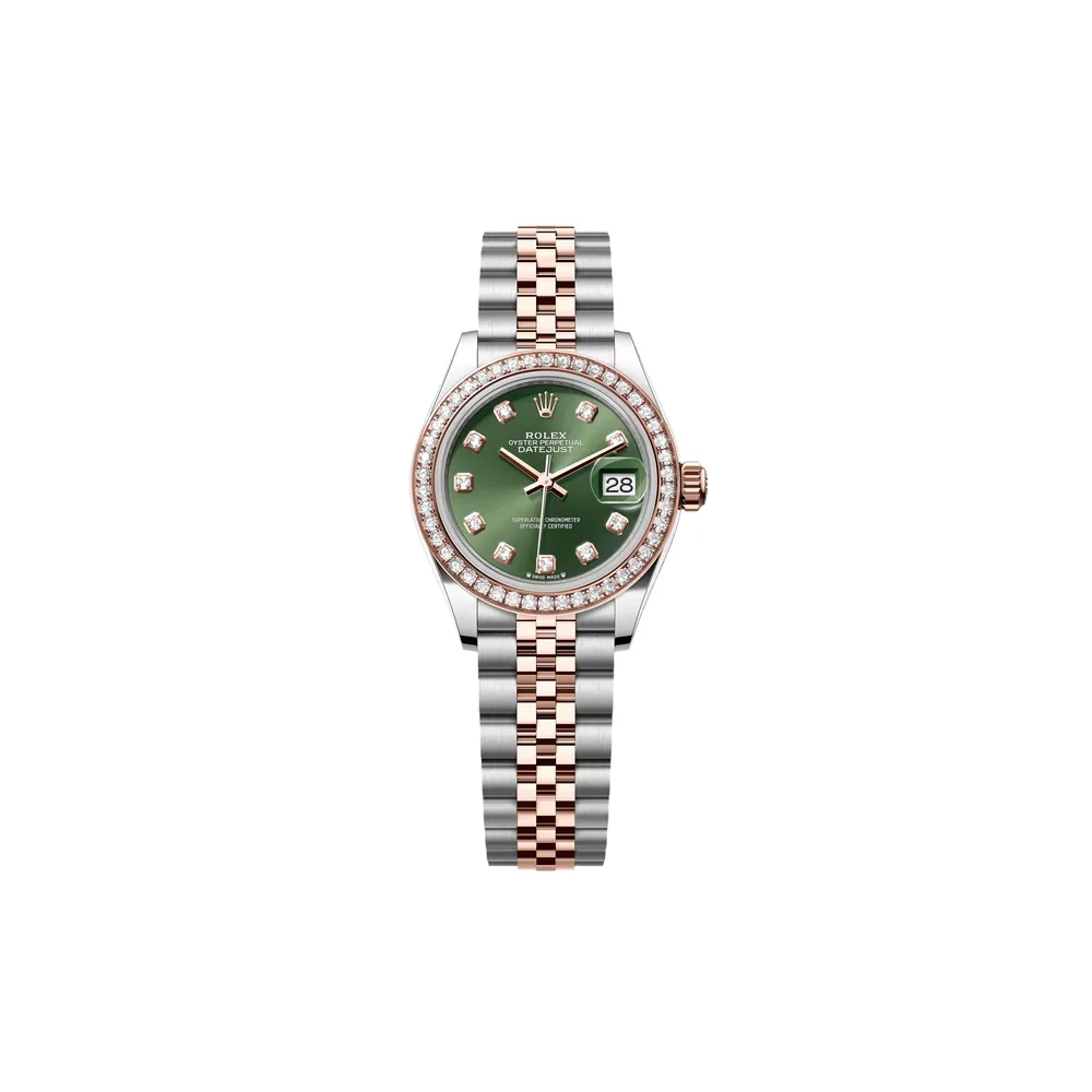 P0221-1 RLX Lady-Datejust 31mm 279381RBR Green Diamond Dial Oyster Bracelet - Image 1