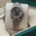 RLX Lady-Datejust 31mm 279381RBR Green Diamond Dial Oyster Bracelet - Image 7