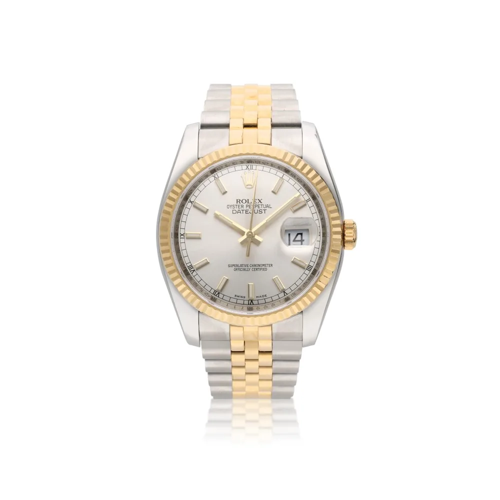 P0228-1 Rolex Datejust 31mm Two-Tone Yellow Gold Fluted - Image 1