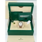 RLX Day-Date "President" 40mm Everose Gold White Roman Dial - 228235 - Image 8