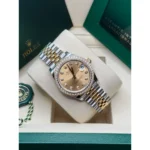 RLX Datejust m278383-0025/0026 31mm Champagne Dial Oyster Bracelet - Image 6