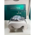 RLX Day-Date "President" 40mm White Gold Meteorite Diamond Baguette Dial - 228239 - Image 5