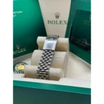 RLX Datejust 41mm 126300 White Index Oyster Stainless Steel Watch - Image 8