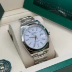 RLX Datejust 41mm 126300 White Index Oyster Stainless Steel Watch - Image 3