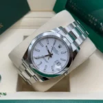 RLX Datejust 41mm 126300 White Index Oyster Stainless Steel Watch - Image 5