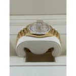 RLX Day-Date 40mm Silver Roman Dial and Diamond Bezel Yellow Gold President Bracelet 228348RBR-0007 - Image 3