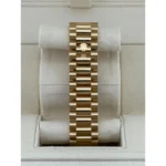 RLX Day-Date 40mm Silver Roman Dial and Diamond Bezel Yellow Gold President Bracelet 228348RBR-0007 - Image 4