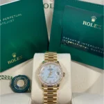 RLX Datejust m278288RBR-0006 White Mother-of-Pearl 31mm Dial President Bracelet Watch - Image 2