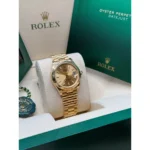 RLX Datejust m278278-0040 Champagne 31mm Dial President Bracelet Watch - Image 3