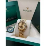 RLX Datejust m278278-0040 Champagne 31mm Dial President Bracelet Watch - Image 4