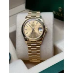 RLX Datejust m278278-0040 Champagne 31mm Dial President Bracelet Watch - Image 7