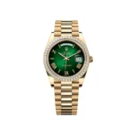 RLX Day-Date 40mm 228398TBR-0042 Green Ombré Dial President Watch