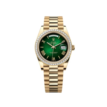 RLX Day-Date 40mm 228398TBR-0042 Green Ombré Dial President Watch