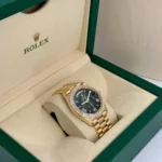 RLX Day-Date 40mm 228398TBR-0042 Green Ombré Dial President Watch - Image 10