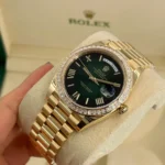 RLX Day-Date 40mm 228398TBR-0042 Green Ombré Dial President Watch - Image 7