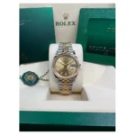 RLX Datejust 36mm 126233 Champagne Dial Jubilee Bracelet Watch - Image 9