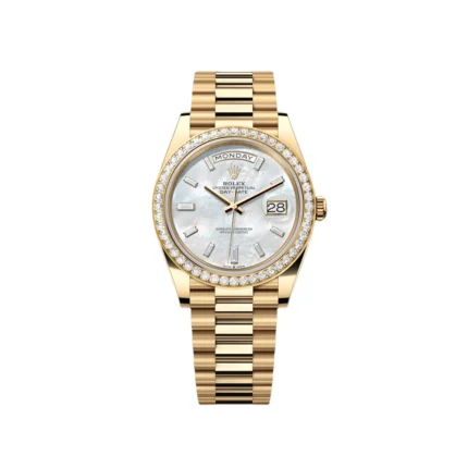RLX Day-Date 40mm White Mother-of-Pearl Dial President Watch 228348RBR-0046