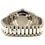RLX Day-Date "President" 40mm White Gold Pave Diamond Sapphire Dial - 228239 - Image 7