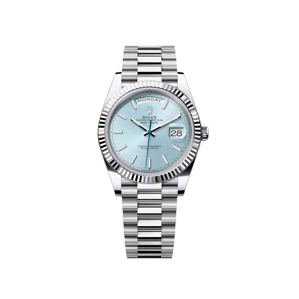 P0260-1 RLX Day-Date "President" 40mm Platinum Ice Blue Index Dial - 228236 - Image 1